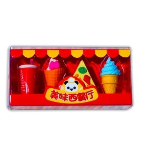 Kawaii Food Eraser Set Cute Rebuildable Erasers for Back to School Supplies